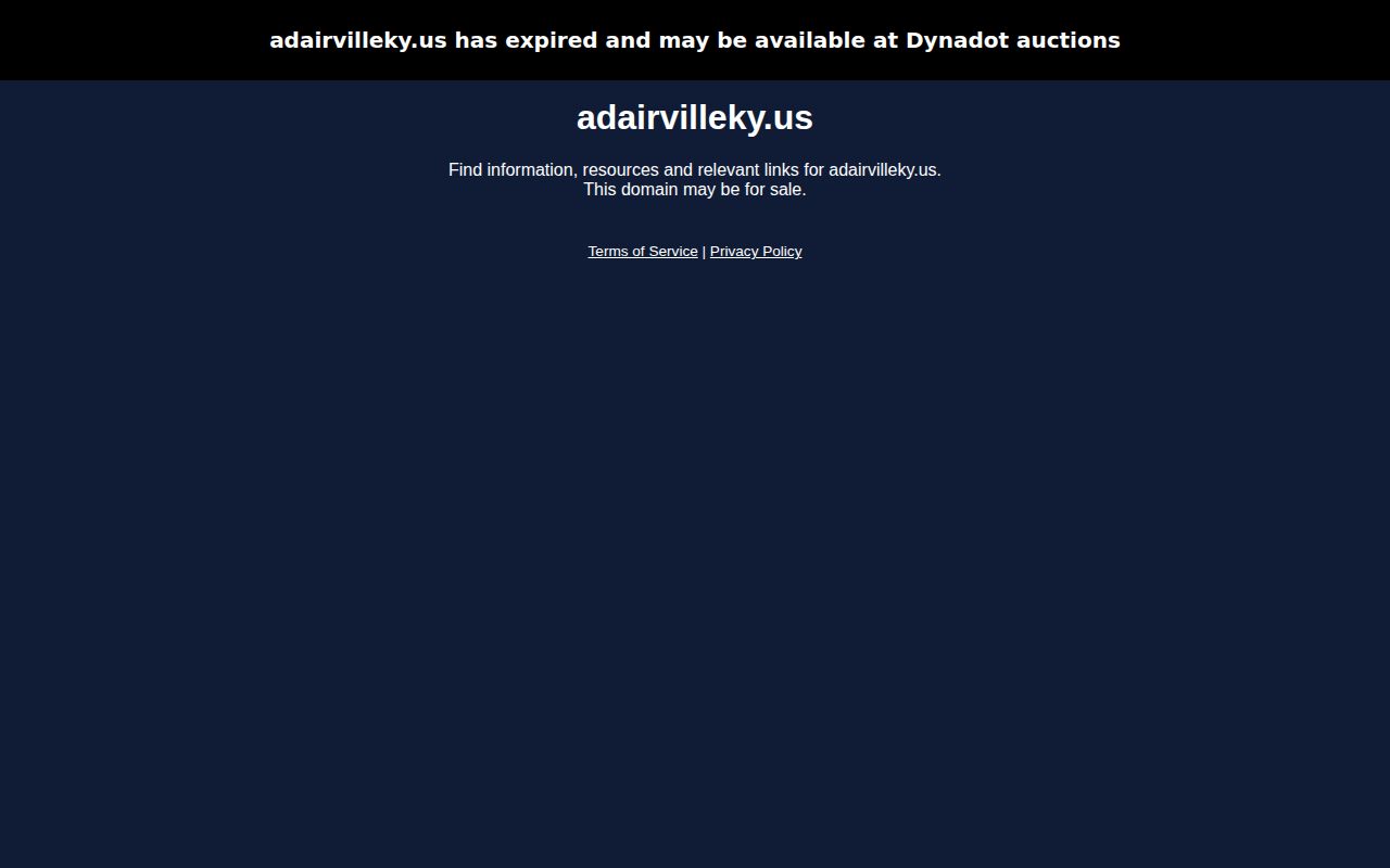 Suspended Adairville city website encountered while researching recent arrests